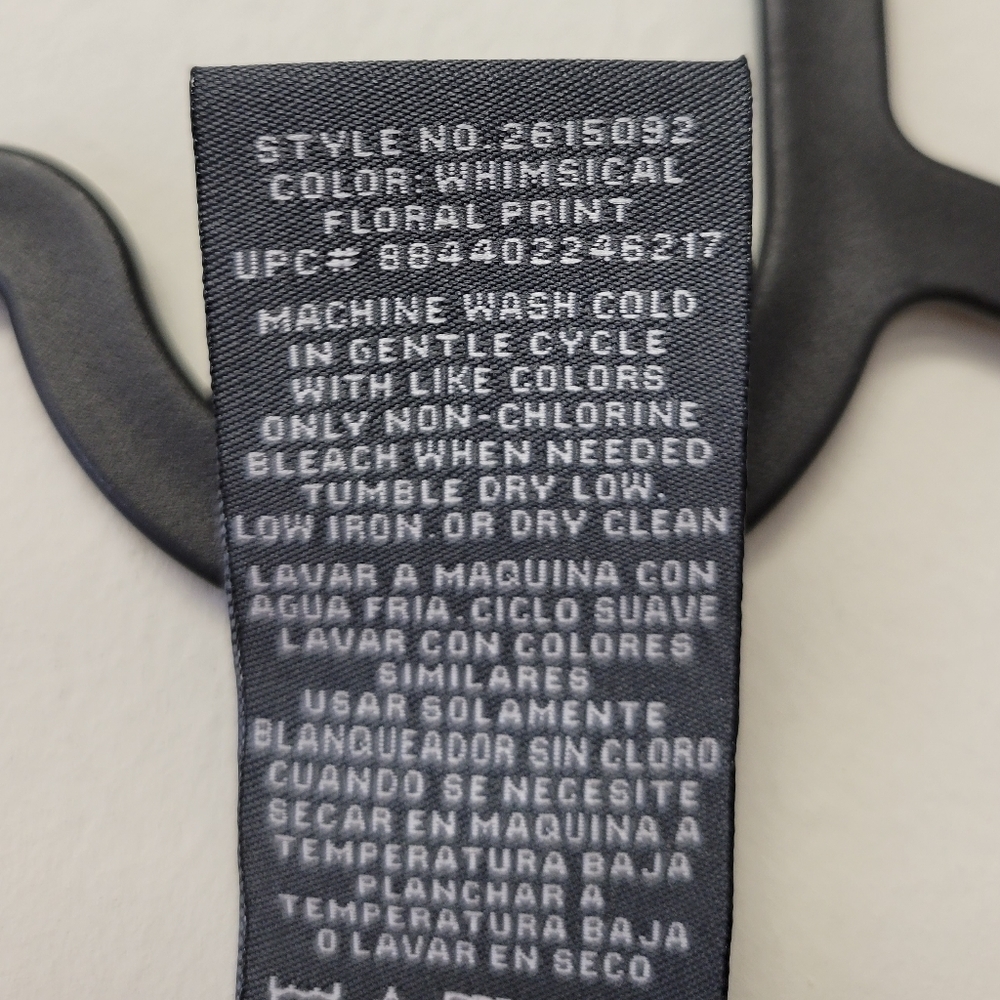 Chelsea & Theodore Whimsical Floral Print Blouse White L - Picture 6 of 9